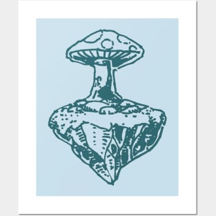 Floating Shroom Posters and Art